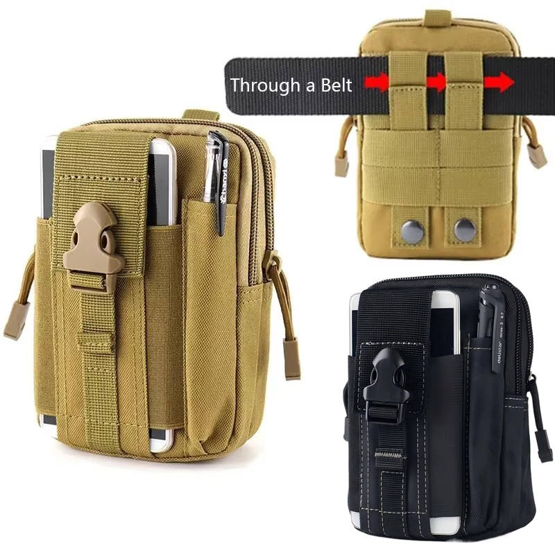 Molle Pouch Mehrzweck-Hüfttasche, taktische Holster-Taillengürteltasche, Geldbörse, Handyhülle