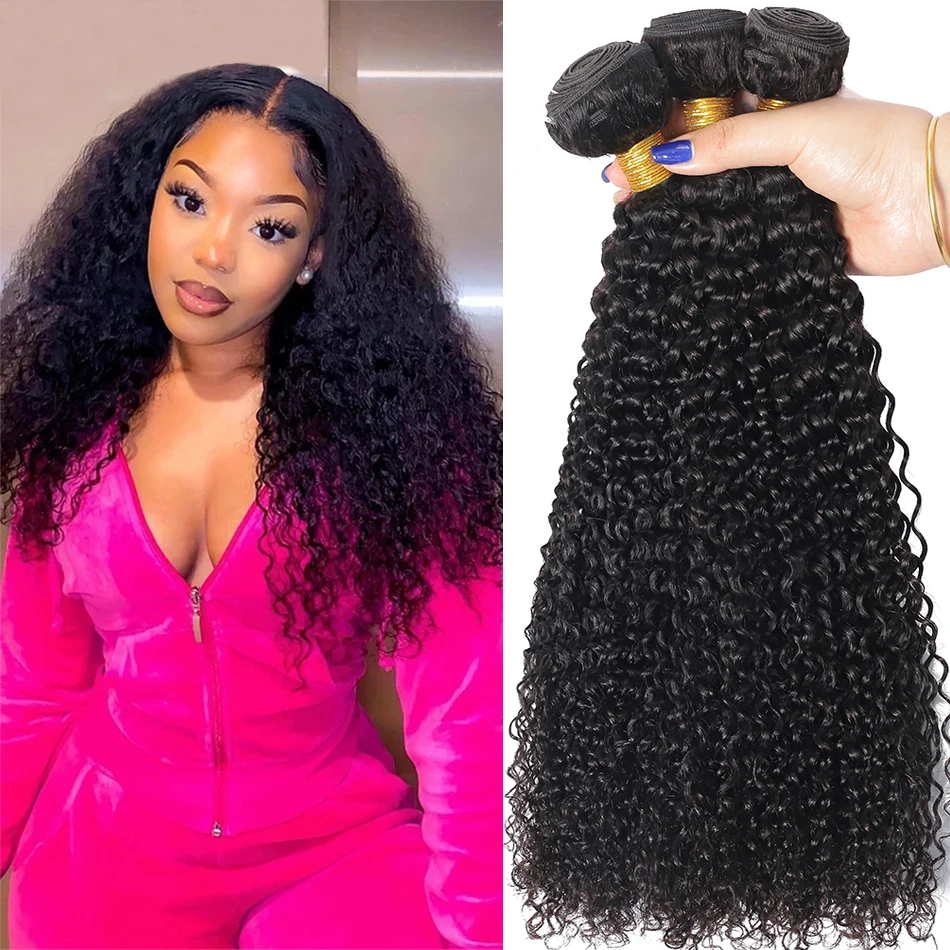 Indiano afro kinky encaracolado pacotes 1/3/4 pçs extensões de cabelo humano não processado cabelo virgem 100% feixes tecer cabelo humano jerry curl
