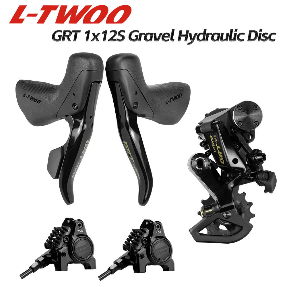 LTWOO GRT 12 - Disc 1x12s Road Hydraulic Disc Brake Gravel Groupset Serat Karbon, 5 Kit, Benchmark GRX