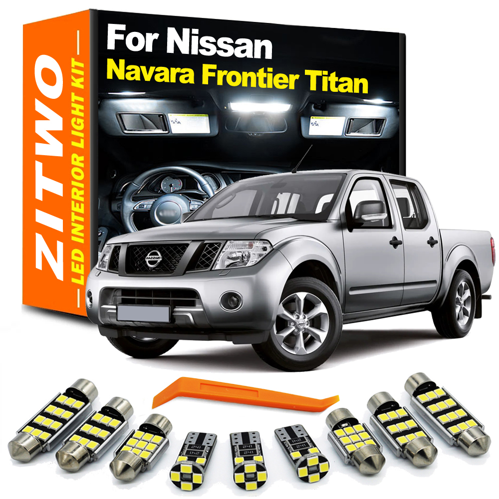 Комплект светодисветильник интерьера для Nissan Navara D22 D40 D23 Frontier Titan 1997- 2019 2020 2021 2022 2023 аксессуары