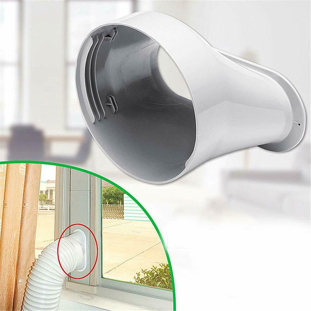 15CM Portable Air Conditioner Window Exhaust Duct Pipe Hose Interface Connector(Flat Nozzle)
