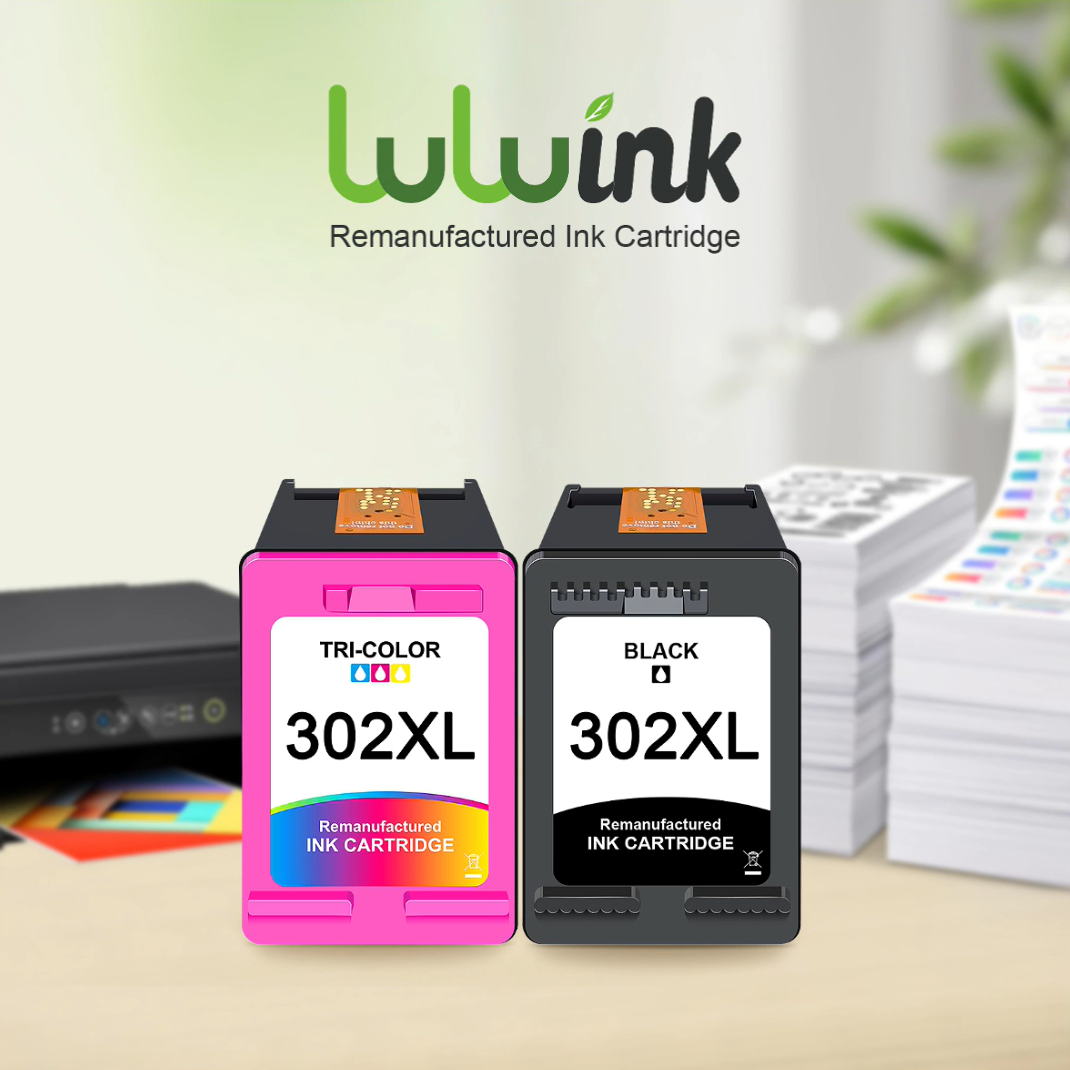 Kartrid Tinta 302 XL Kompatibel untuk HP 302XL Tinta Hitam Tri-Warna untuk Printer Envy 4520 Officejet 5220 5255 3830 Deskjet 1110.