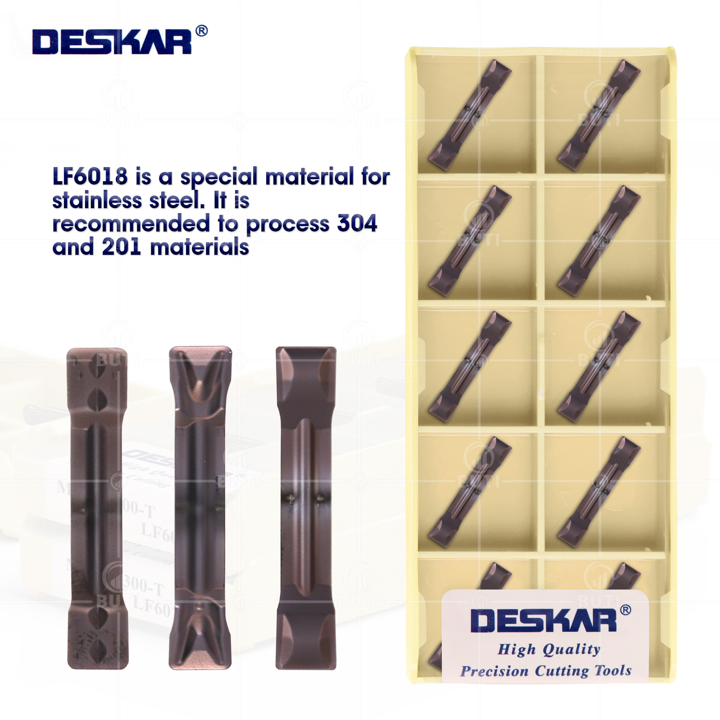 DESKAR 100% Original MGMN150-G MGMN200-G MGMN300-T MGMN600-M LF6018 High Quality Lathe  Cutting Grooving Inserts Cutting Cutter