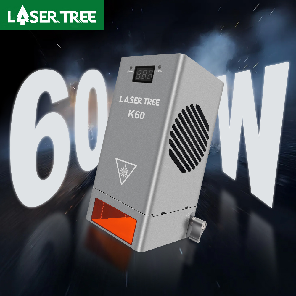 LASERBAUM 60W 40W 30W 20W Lasermodul mit LuftunterstĂŒtzung Blaulicht-Laserkopf fĂŒr Lasergravierer Schneiden von Holzbearbeitungswerkzeugen