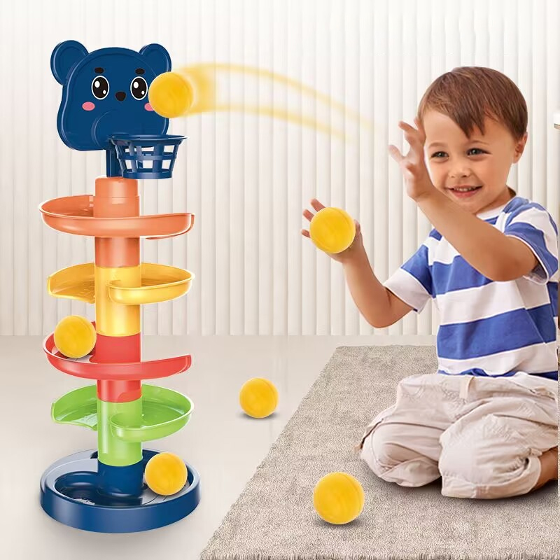 Juguetes Montessori para bebés de 1, 2 y 3 años, pista deslizante, bola rodante, juegos de desarrollo para bebés, juguetes educativos divertidos, pequeños juegos para bebés