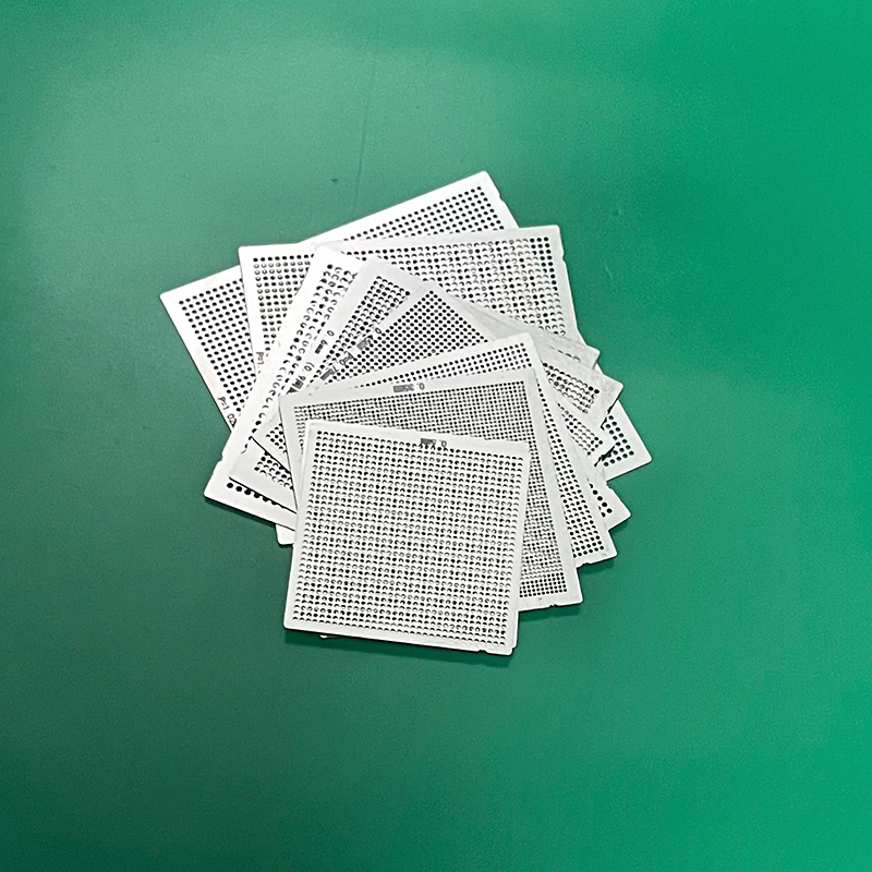 Bộ 10 Bộ Đa Chức Năng Đa Năng BGA Reballing Stencil 0.76 0.65 0.6 0.55 0.5 0.45 0.4 0.35 0.3 0.2mm Bga Bộ Dụng Cụ Nhiệt Trực Tiếp