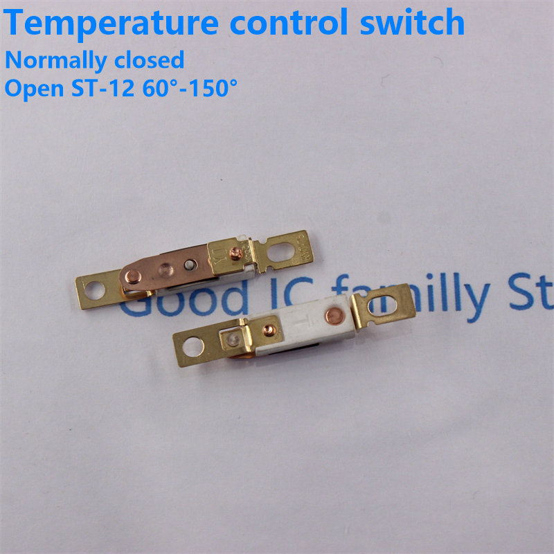 5 pz Regolatore di Temperatura Aperto ST-12 110-150 Gradi Normalmente Chiuso Appeso A Parete Forno Interruttore Asciugacapelli Protezione di Calore