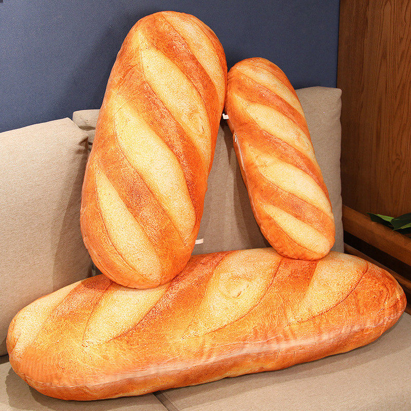 1 buah 20 ~ 100cm bantal mewah roti Prancis boneka cetak gambar makanan Plushie Peluche pesta Prop dekorasi hadiah pendamping tidur pria