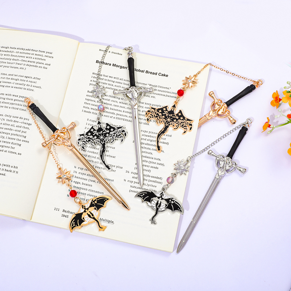 Металлическая закладка Fourth Wing Dragon — страница аксессуаров для любителей книг в стиле фэнтези, канцелярские принадлежности, отданы учителям, друзей