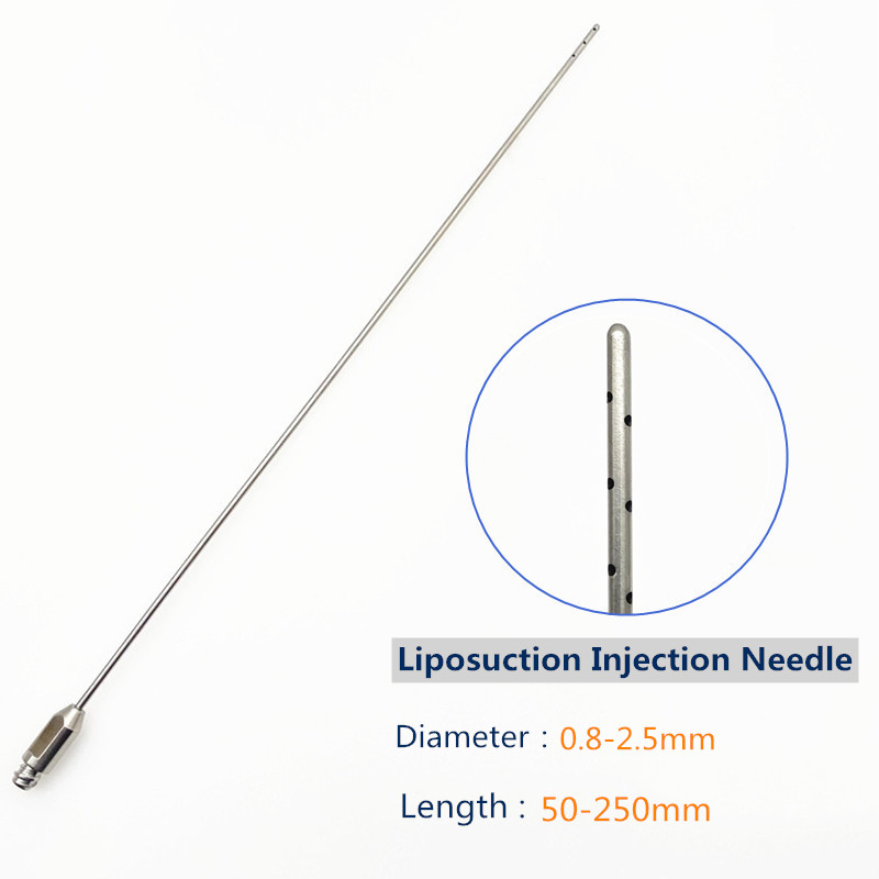 Micro cannula Ago per iniezione d'acqua Bellezza Chirurgia plastica Strumenti per liposuzione Cannule per liposuzione