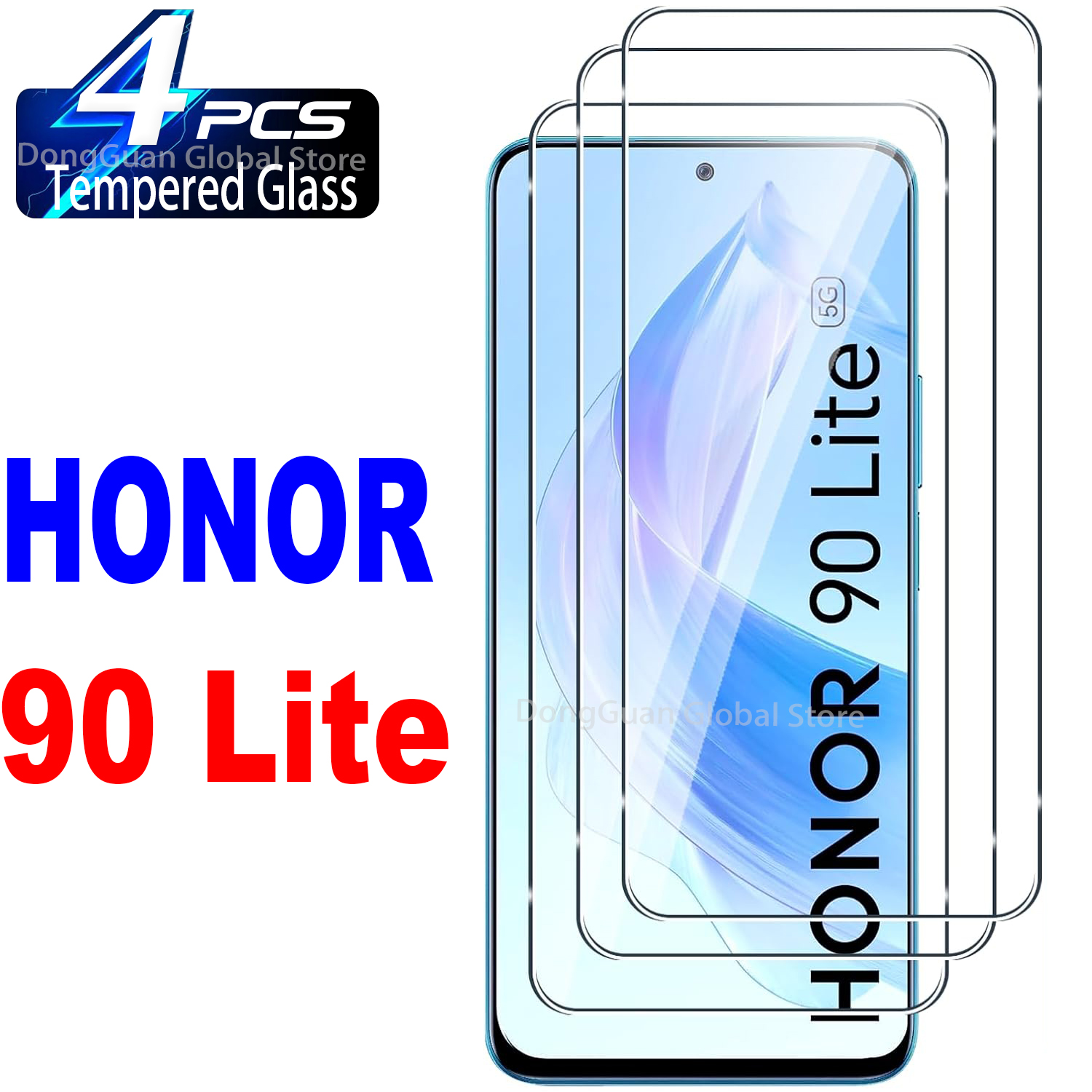 1/4 szt. Szkło hartowane do folii ochronnej na ekran HONOR 90 Lite 90Lite