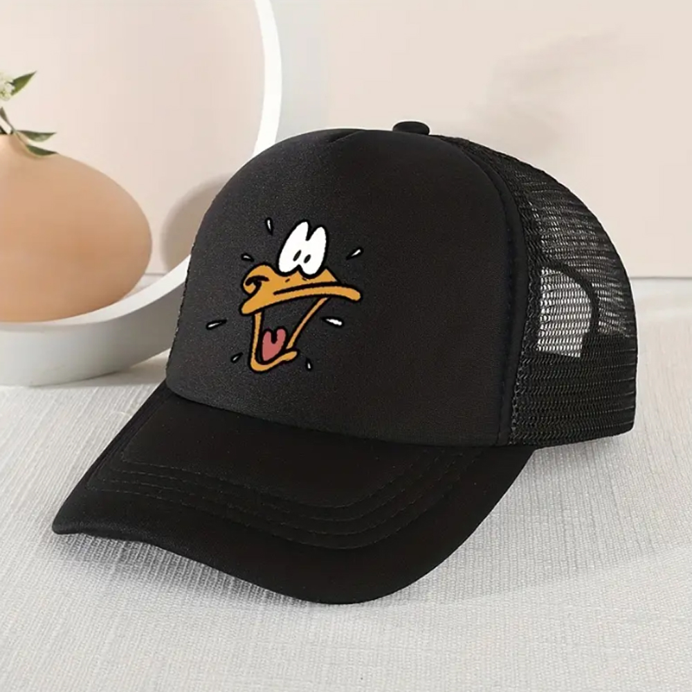 1Pc Zonnescherm Ademende Mesh Baseballpet Met Eendenmond Ontwerppatroon Voor Buitensport