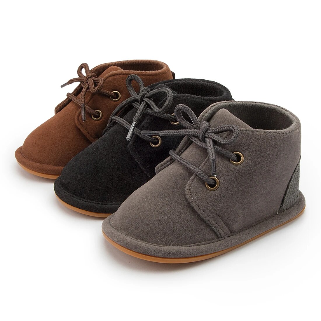 Meckior-botas de bebê para meninas e meninos, sapatos antiderrapantes de algodão, sola de borracha, berço infantil, primeiro andador, 4 cores, inverno