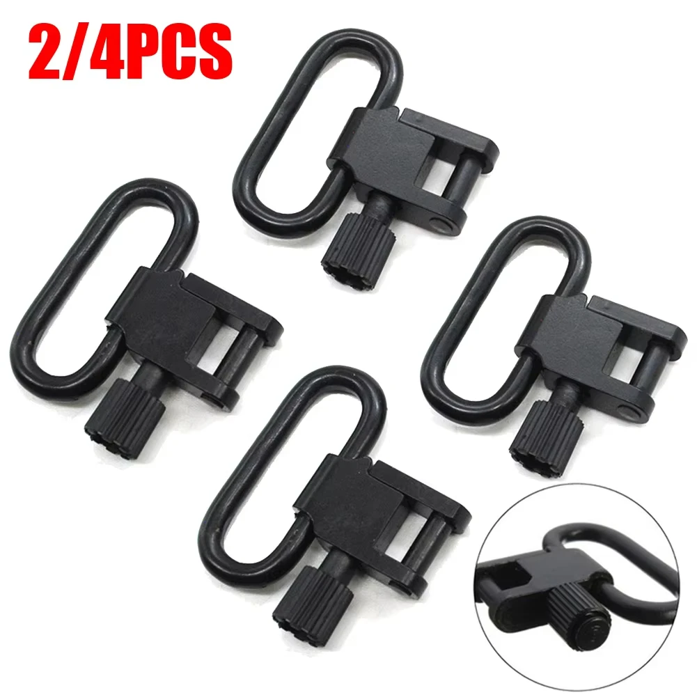 2/4 Stück 1-Zoll QD Sling Swivel Riemenverschluss-Set, taktische Gewehrriemenhalterungen, abnehmbarer Riemenhalterungsring für Outdoor
