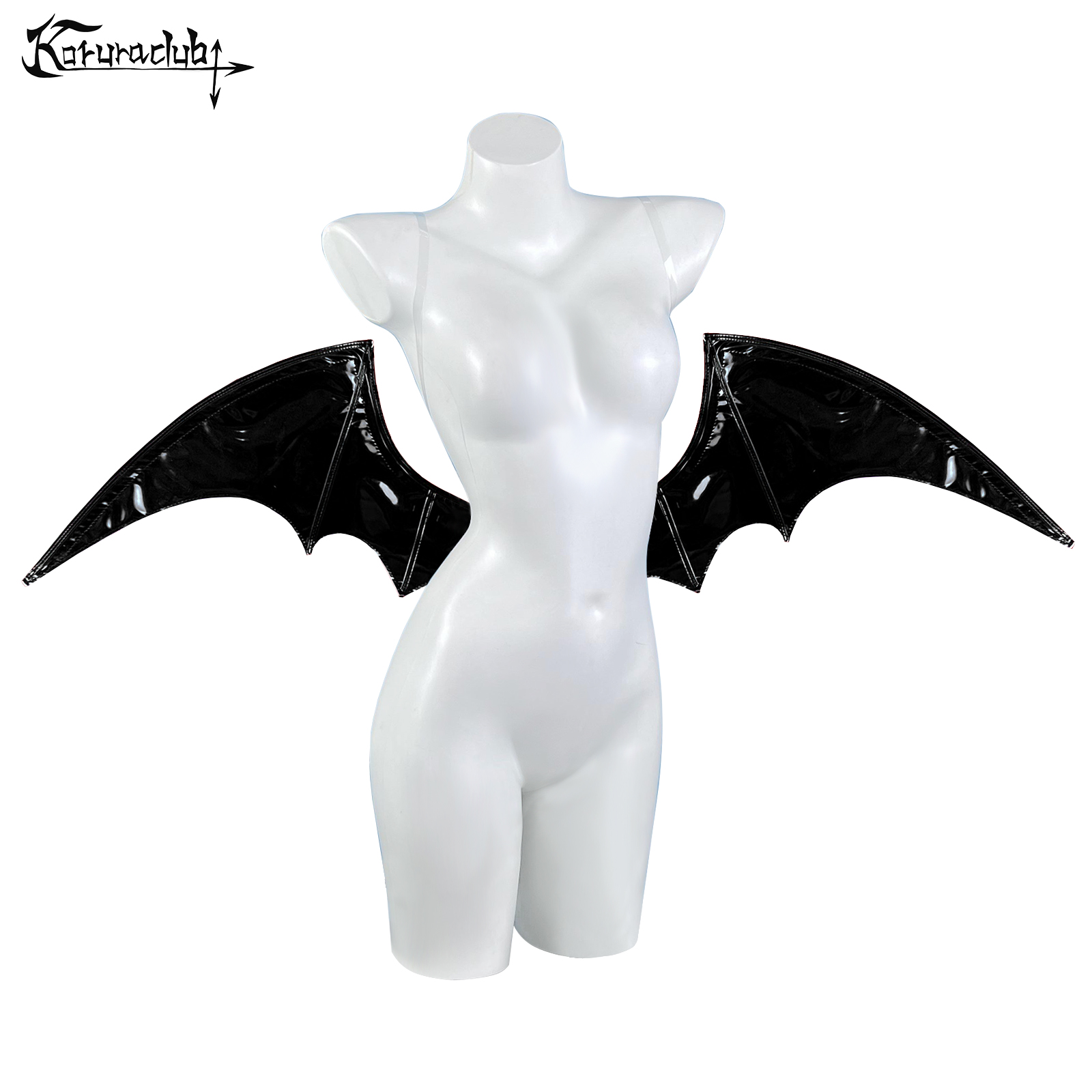 KORURACLUB Фиолетовый и черныйSuccubus Хэллоуин реквизит для косплея полиуретан маленькие крылья летучей мыши дьявола