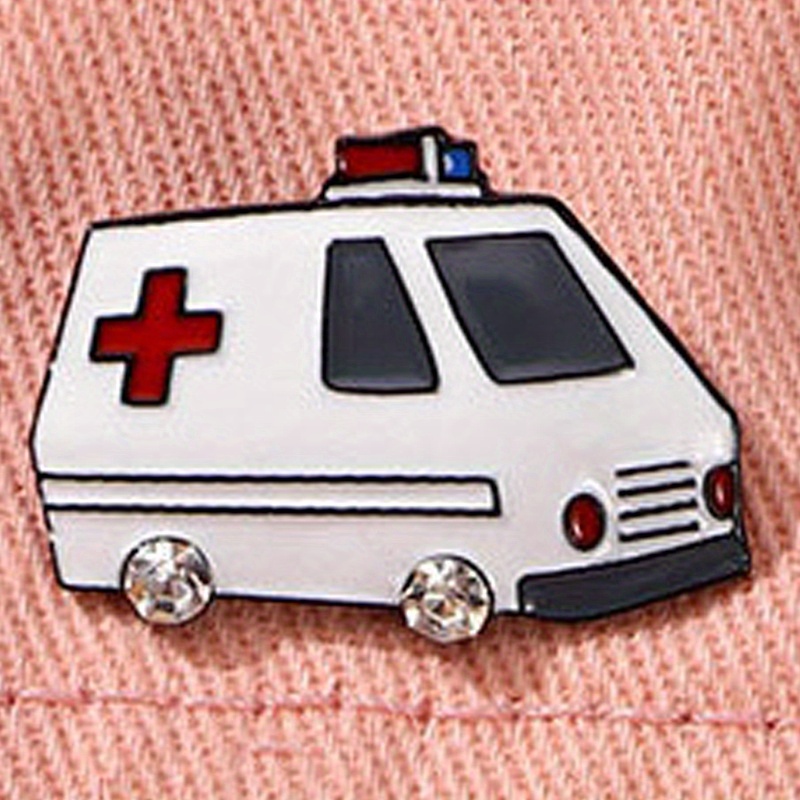 Broche en biscuits pour ambulance médicale, épingle à nourrice, médecin, infirmière, insigne de vêtements, accessoires