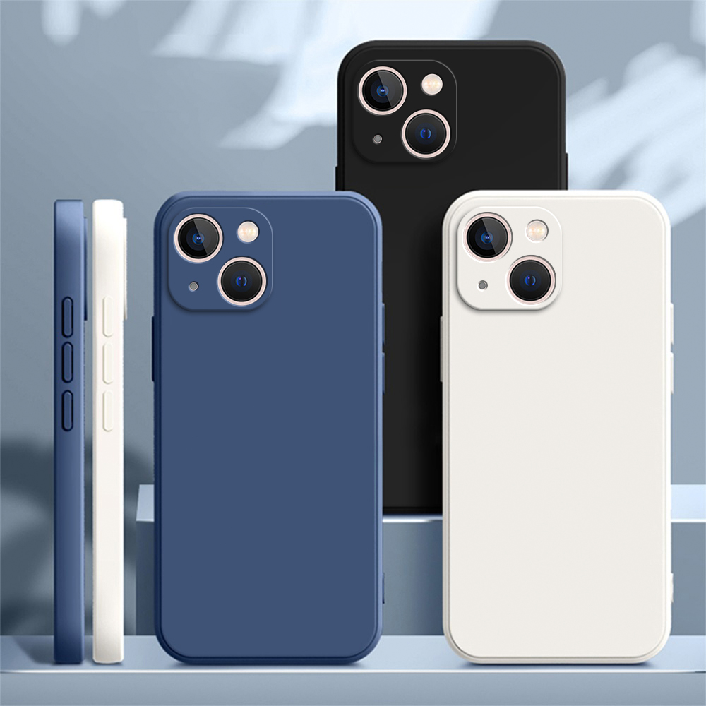 IPhone用スクエアリキッドシリコンケース,カメラ保護カバー,iPhone 14, 13, 7, 8 plus,x,xr,xs,11, 12 pro max,se,2020,新規