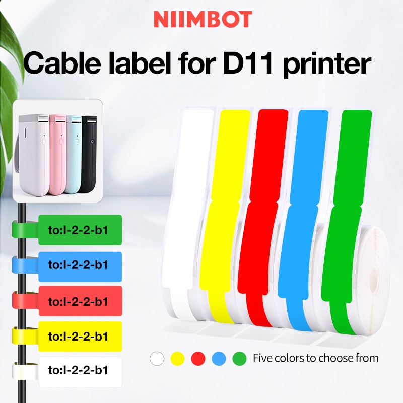 Niimbot D110 Mini imprimante Portable intelligente câble thermique autocollant auto-adhésif étanche identification Fiber étiquette pour D101/D11/H1