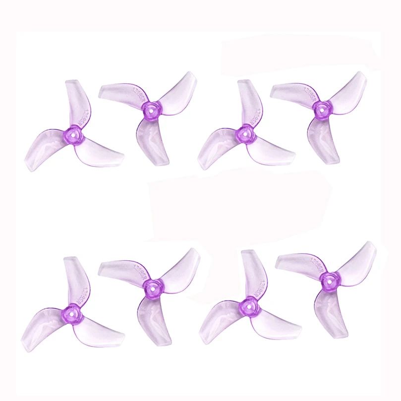4Pairs CW CCW 1219S 31mm Propeller 3-Leaves Ultra-lightweight Prop for FPV Tinywhoop Micro Drone for 0702 29000KV Motor DIY Part
