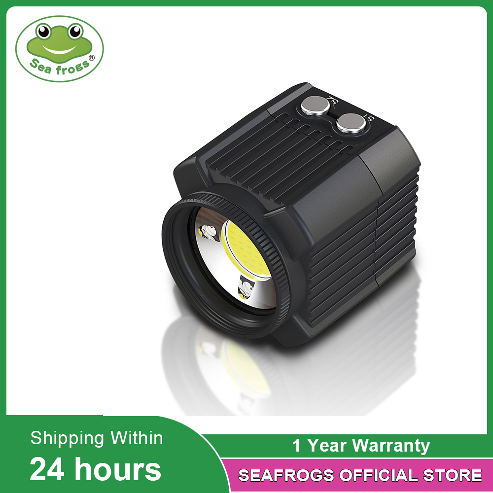 Seafrogs-Luz LED de relleno para buceo, SL-19 de 60 metros, impermeable, 2000LM, para cámara y teléfono TG6/5/4