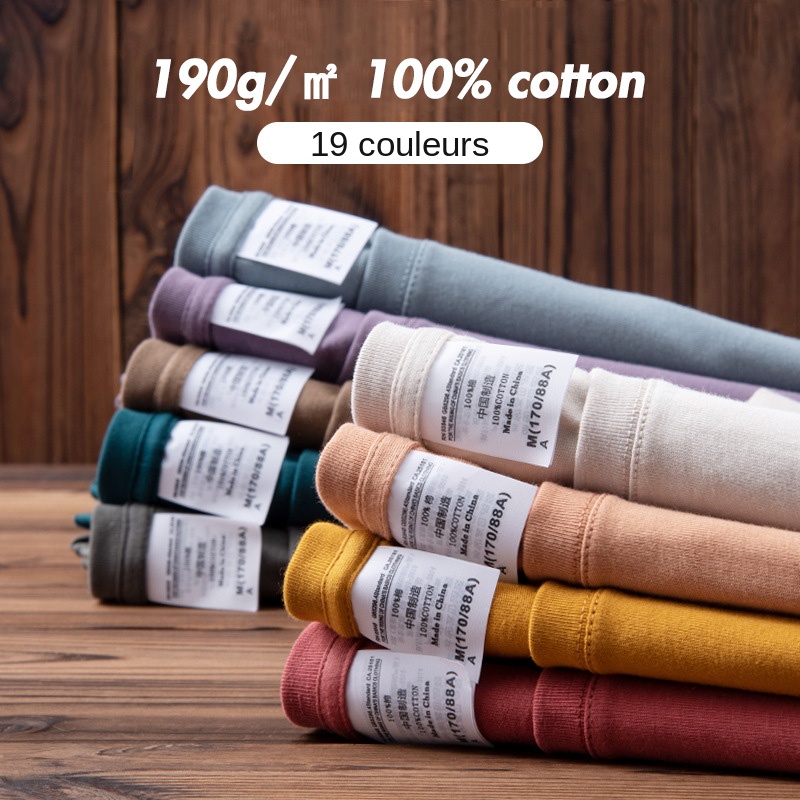 T-shirts en coton peigné pour hommes et femmes, 6.7oz, 190g/m2, hauts solides, uniforme d'équipe personnalisé, vêtements de classe, marque d'été personnalisée