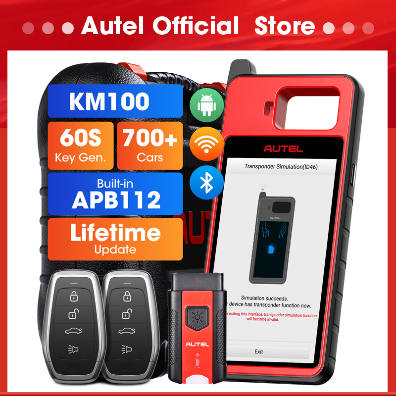Autel KM100 Programador de llaves V200 Generador de llaves universal Actualización gratuita de por vida PK IM508 IM608 IMMO