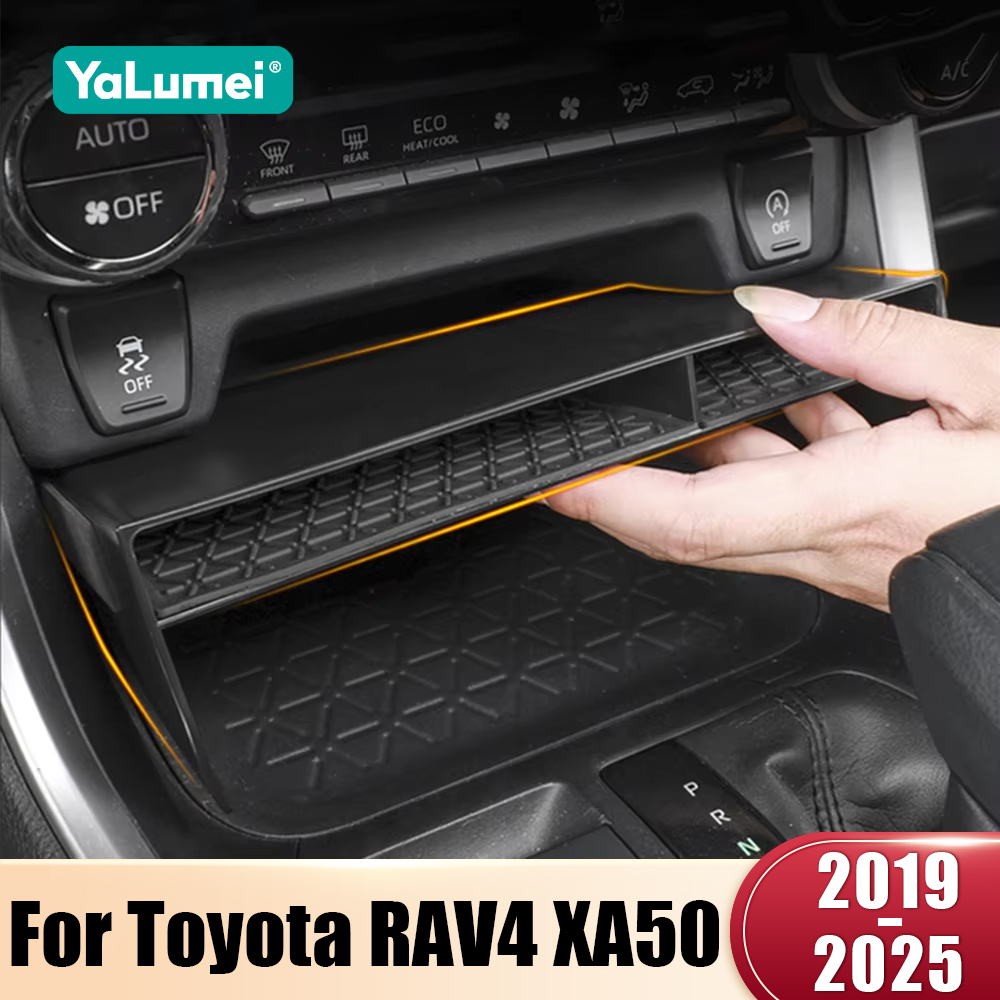 Untuk Toyota RAV4 XA50 2019 2020 2021 2022 2023 2024 2025 Mobil Hybrid Kotak Penyimpanan Konsol Tengah Organizer Aksesoris