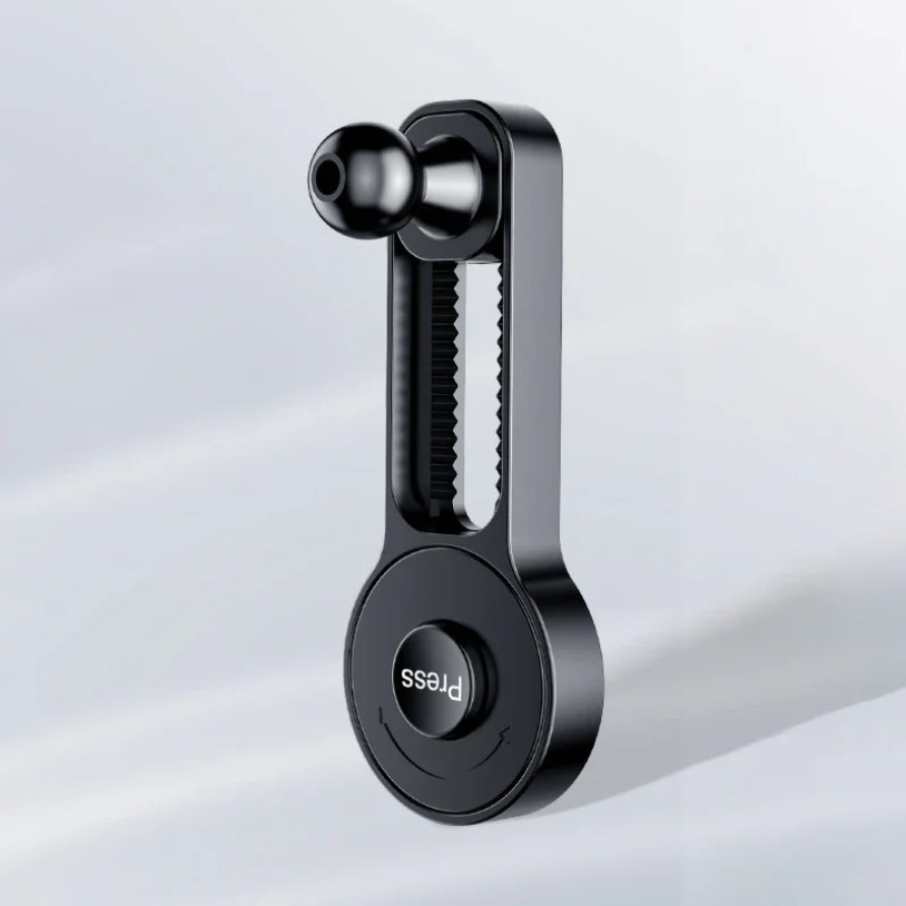 360 °   Supporto per telefono per auto con rotazione Accessorio per supporto Staffa interna regolabile Asta di prolunga per schermo di visualizzazione per auto con supporto a sfera da 17 mm