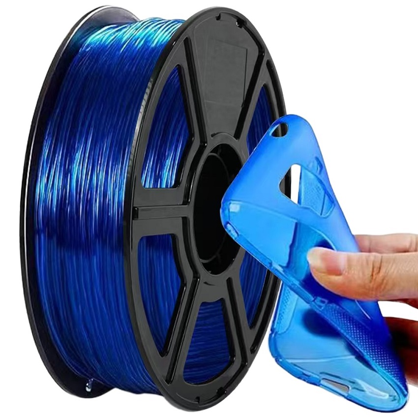Flexible Filament TPU 1.75mm 200g Translucent Filament Soft 95A TPU FDM 3D Printer Material Glow In The Dark Filament Rainbow
