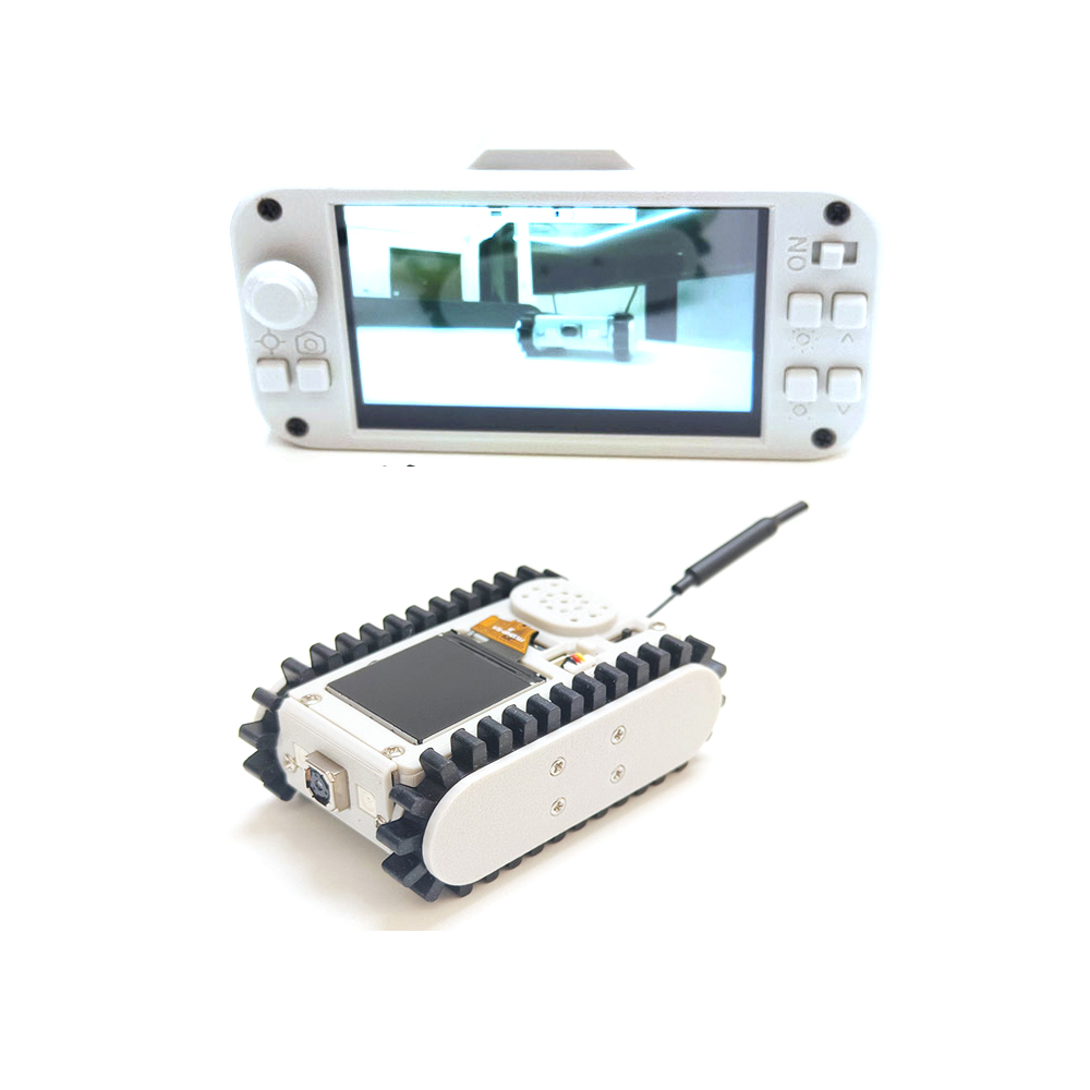 ตรวจสอบท่อกล้องวิดีโอไร้สายรูลูกเสือหุ่นยนต์รถ RC Handle ESP32 การสแกนรหัสเครือข่าย APP โปรแกรมถัง