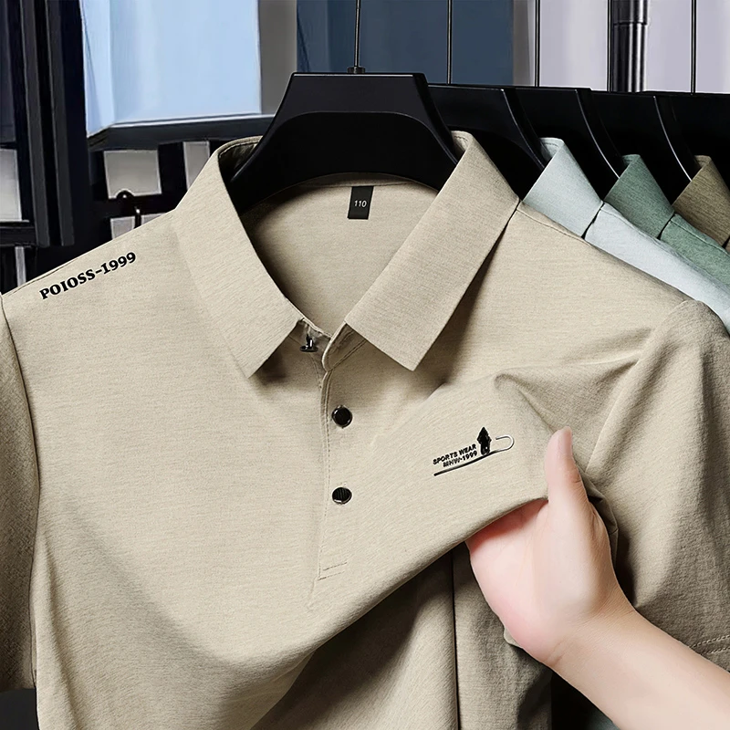 2026 Neues Herren-Poloshirt Schnelltrocknend Atmungsaktiv Kurzarm-Oberteil für Alltag und Geschäftsanlässe