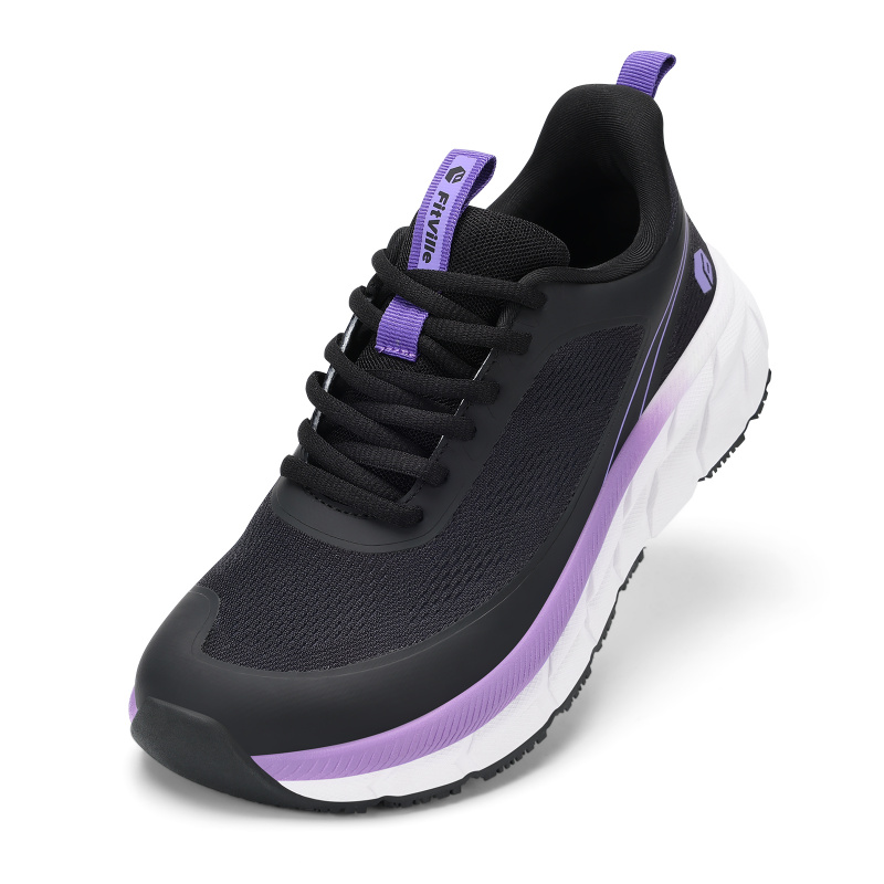 Fitville Dameswandelschoenen Sneakers met brede teenbox Antislip atletische tennisschoenen voor gezwollen voeten Pijnverlichting