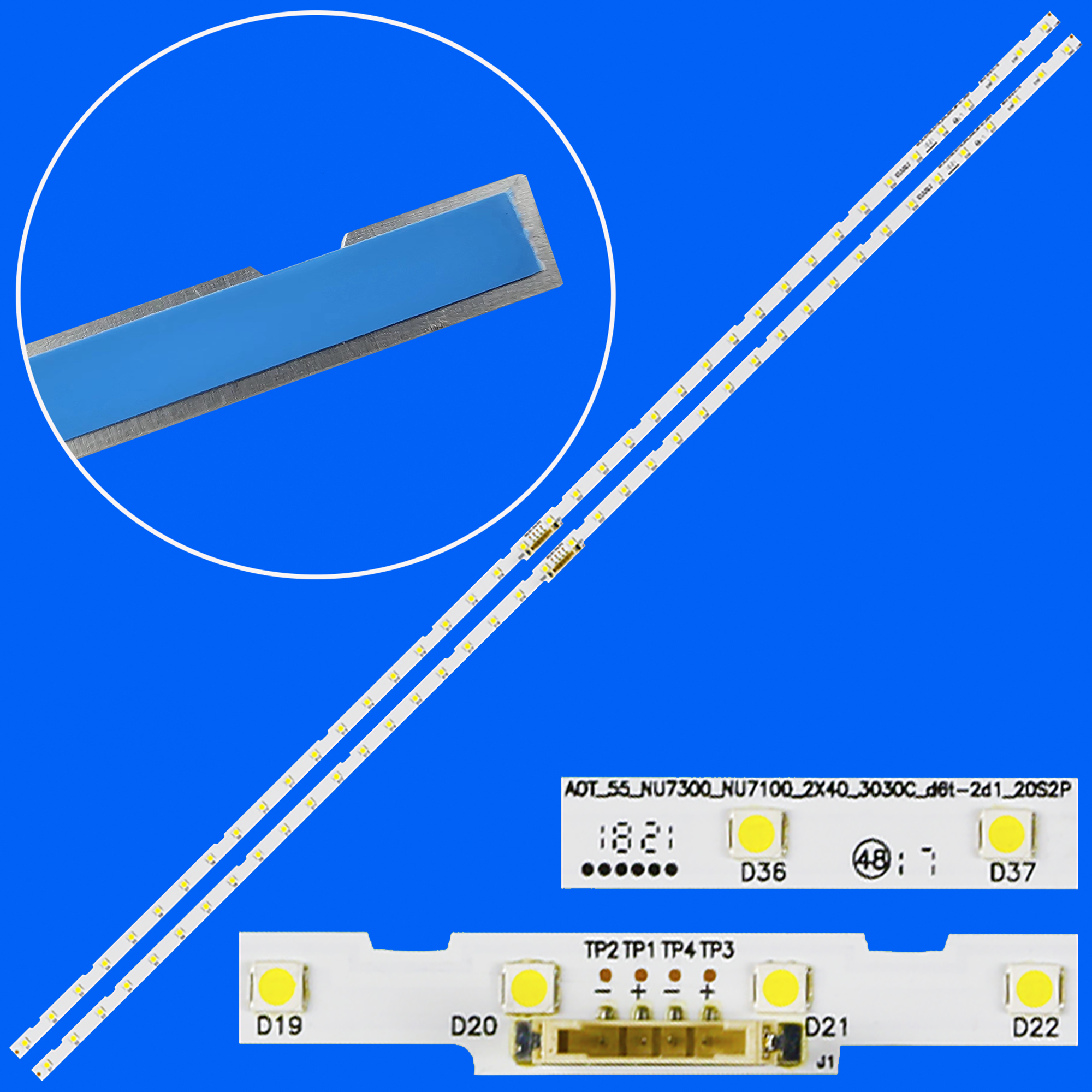 Led-hintergrundbeleuchtung streifen Für 55NU7100 UN55RU7100 UE55NU7100 UE55N5540AU UE55NU7023 UE55NU7500 UE55NU7092 UE55NU7090 BN96-46033A