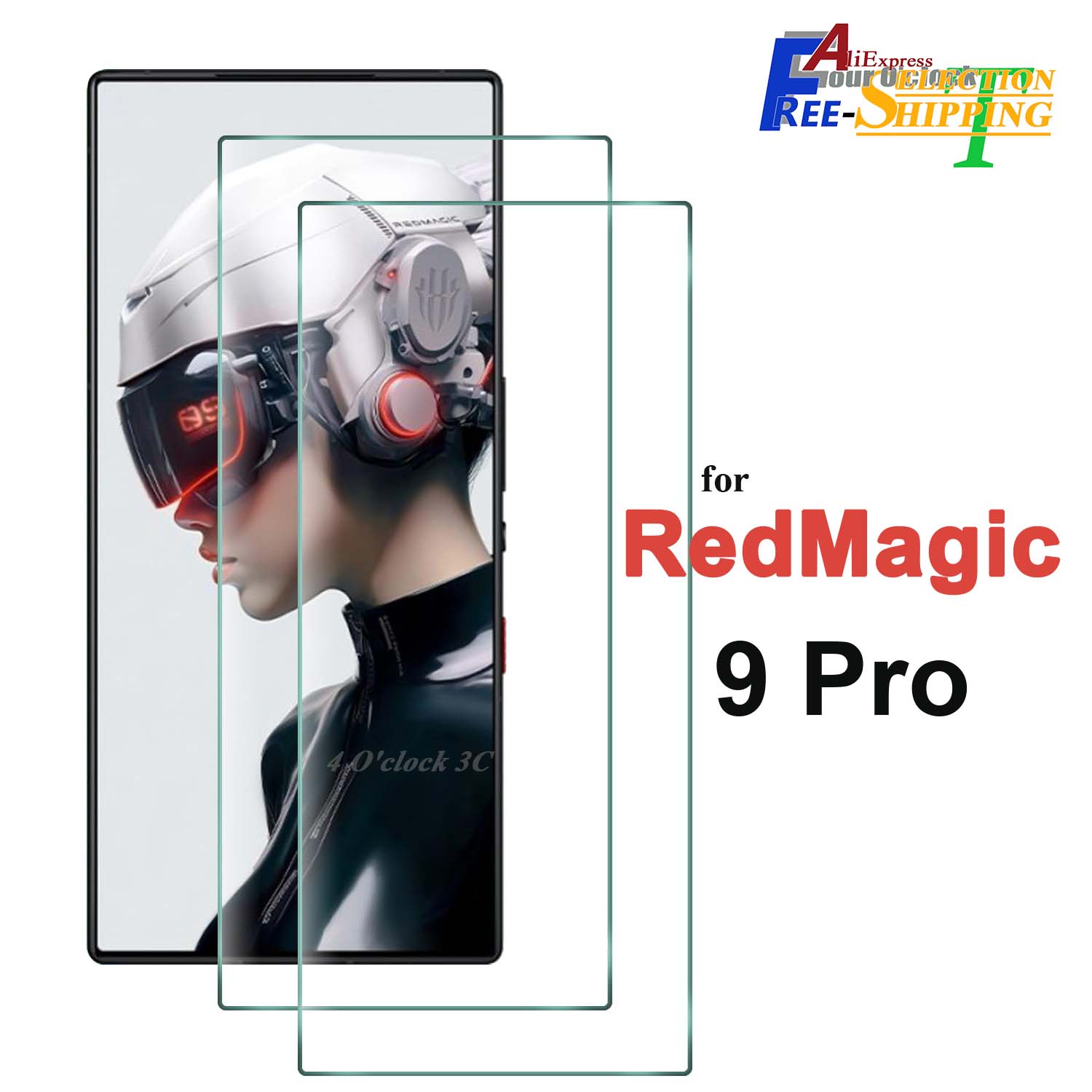 Voor Zte Nubia Rode Magie 9 Pro Gehard Glas Screen Protector Crystal Mica 9H Beschermende Hd Doorzichtige Transparante Anti Kras