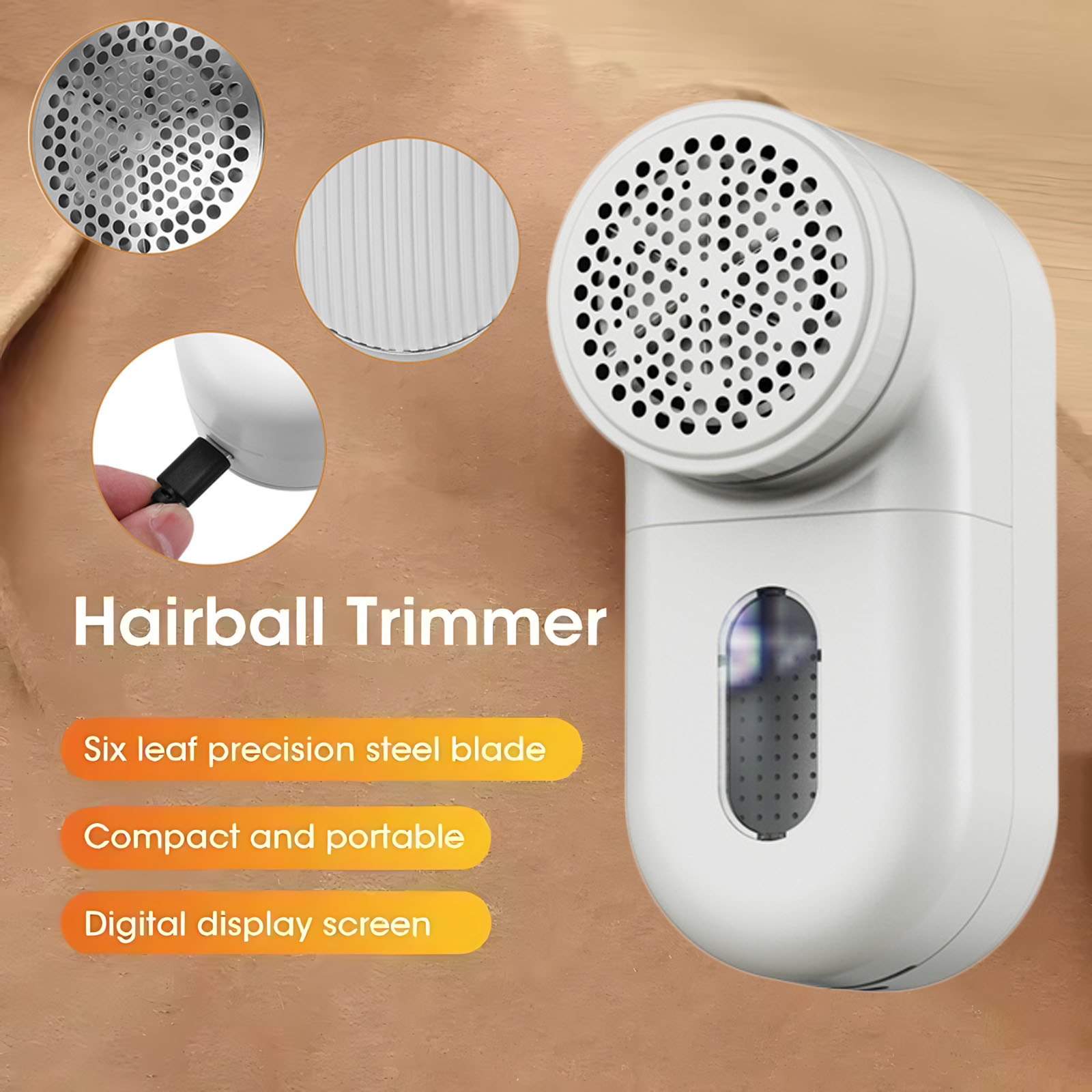 Nueva Máquina Portátil Original para Quitar Pelusas, Recargable, para Ropa, Suéteres y Telas