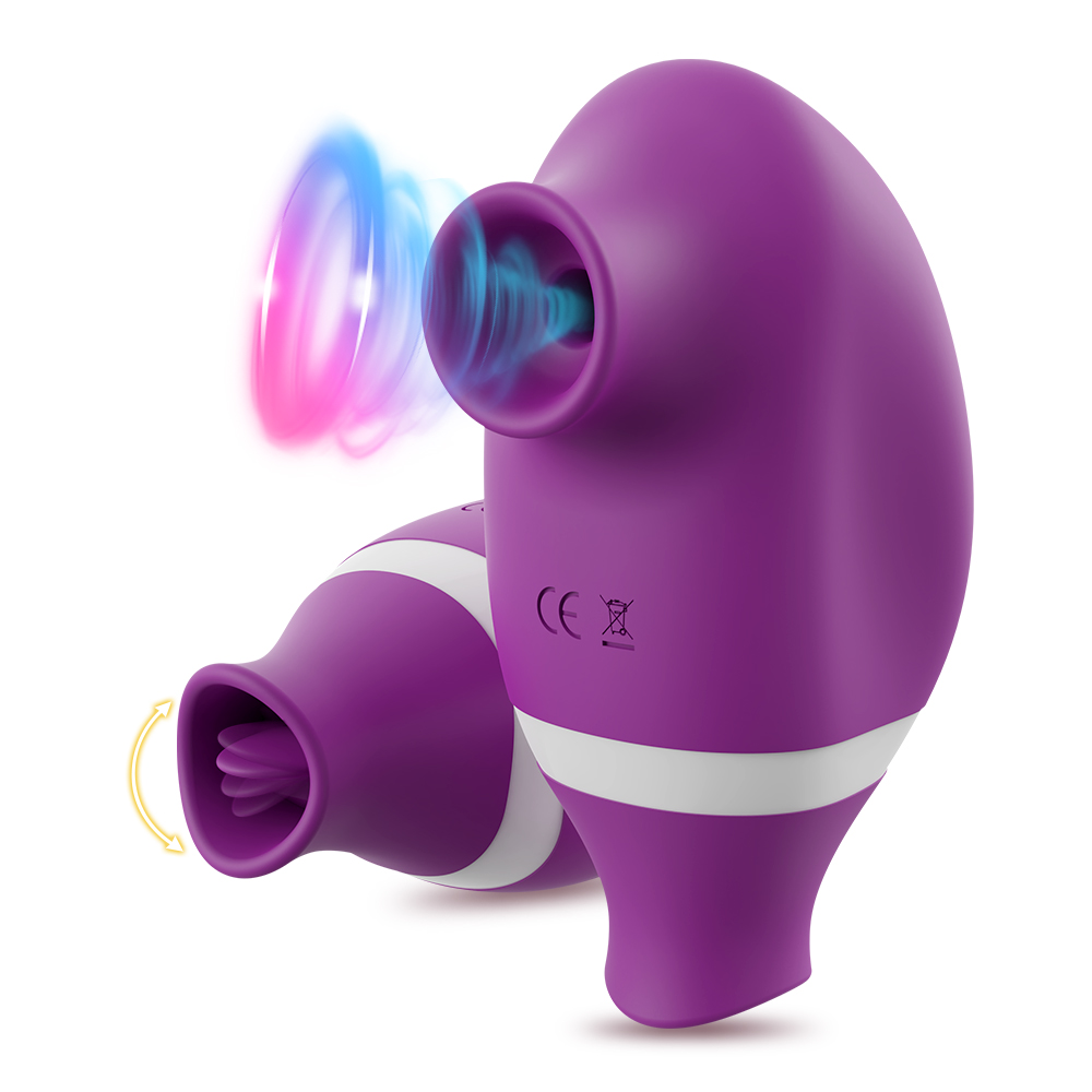 Krachtige Clitoris Sucker-vibrator voor vrouwen Vrouwelijke Clit Tepel Vacuümstimulator Oraal likken ​   Vibrators Volwassen Tong Seksspeeltjes