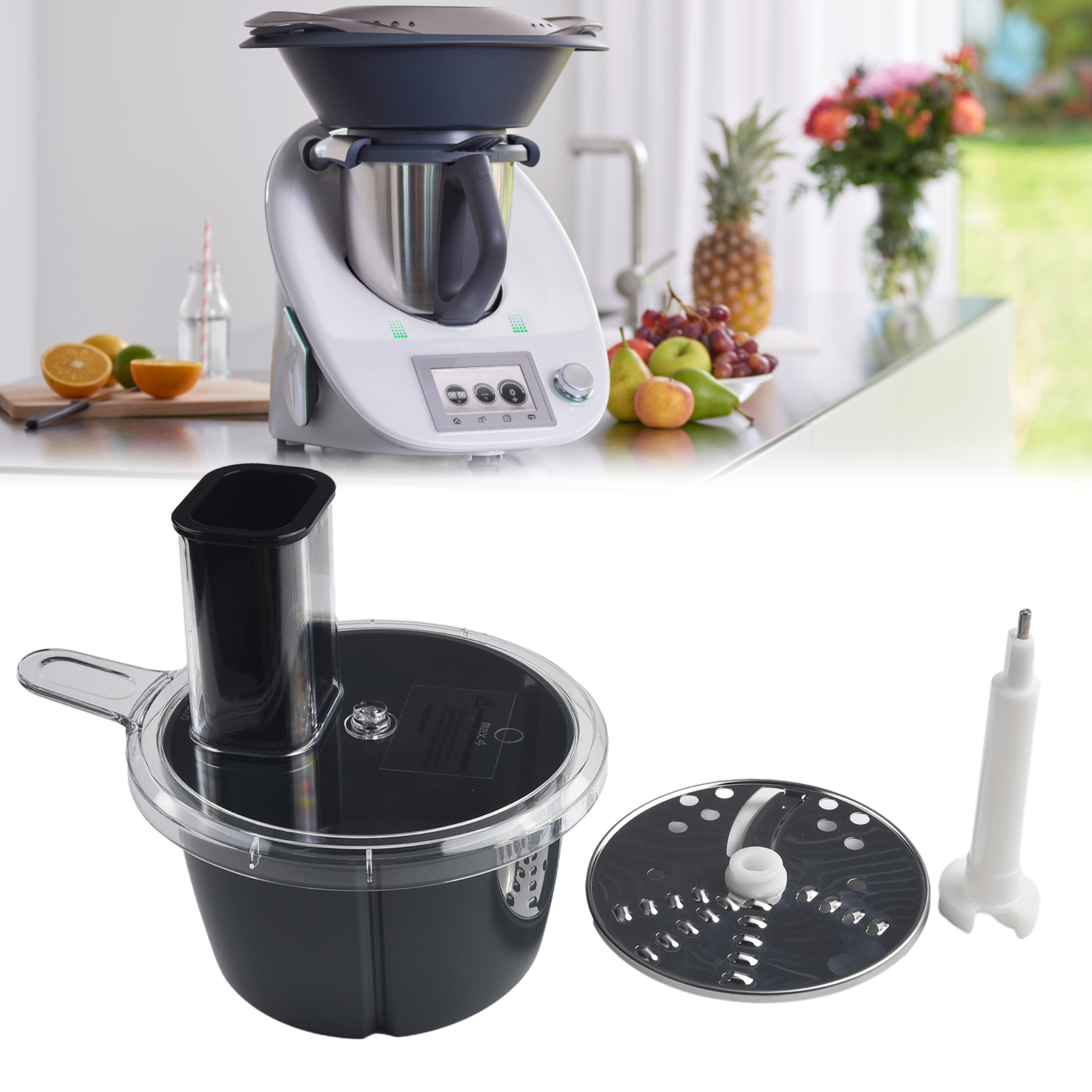 Food Processor Container Kit para Bimby, Caixa Multifuncional Processador De Alimentos, Recipiente Shredding Cortador, Acesso à Cozinha, TM5, TM6