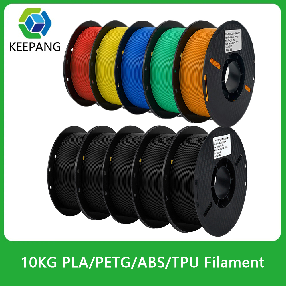10 Rolls PLA/PETG/TPU Filament voor 3D Printer Plastic 1.75mm 1KG Milieuvriendelijke Geen Bubble Spool 3D Printing Materiaal voor Bambu