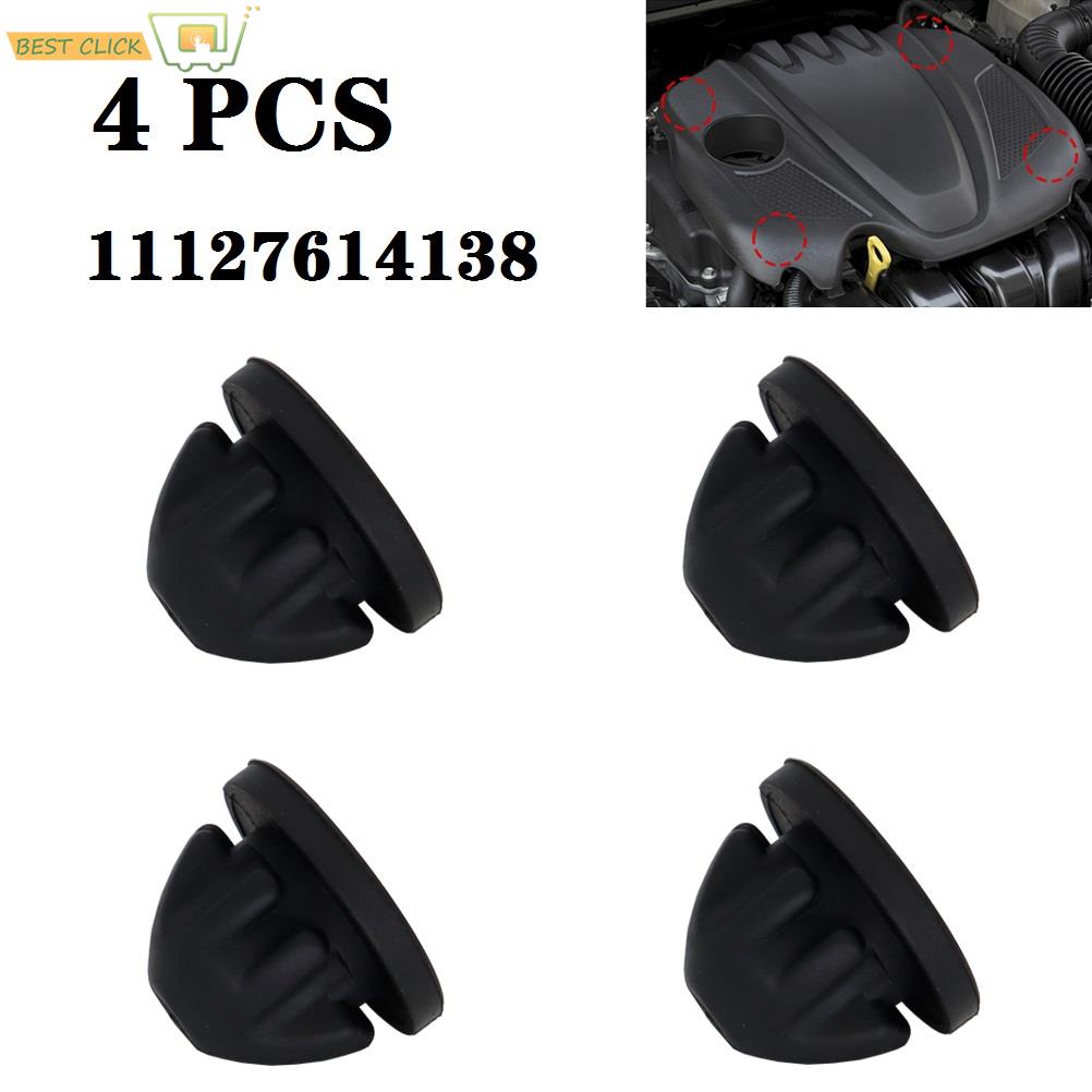 Borracha Mount Grommet Bush Bump Stop, guarnição da tampa do motor, 11127614138 para BMW Série 1 E88 E82 F20 LCI X4 MINI F56 F55, 4 peças