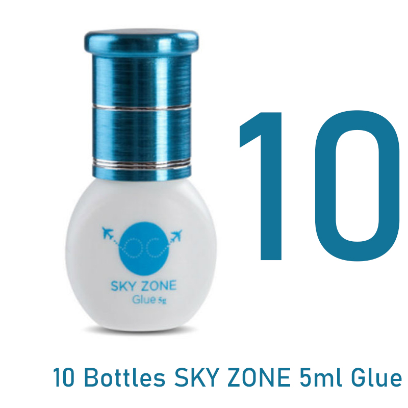 Corée du sud temps de séchage plus rapide plus fort colle d'extension de faux cils Zone de ciel colle 5g outil de maquillage noir adhésif de marque