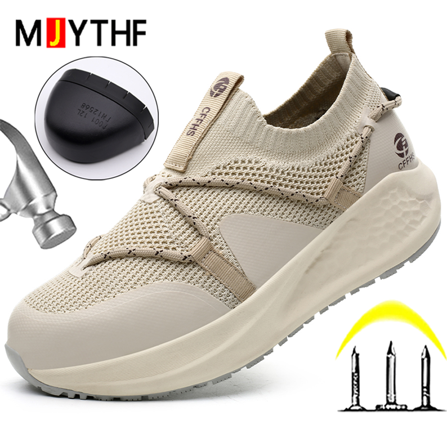 2026 Women Work Shoes Platform Sneakers Security Protection Shoes Comfortable Safety Shoes Men Puncture-Proof Steel Toe Shoes