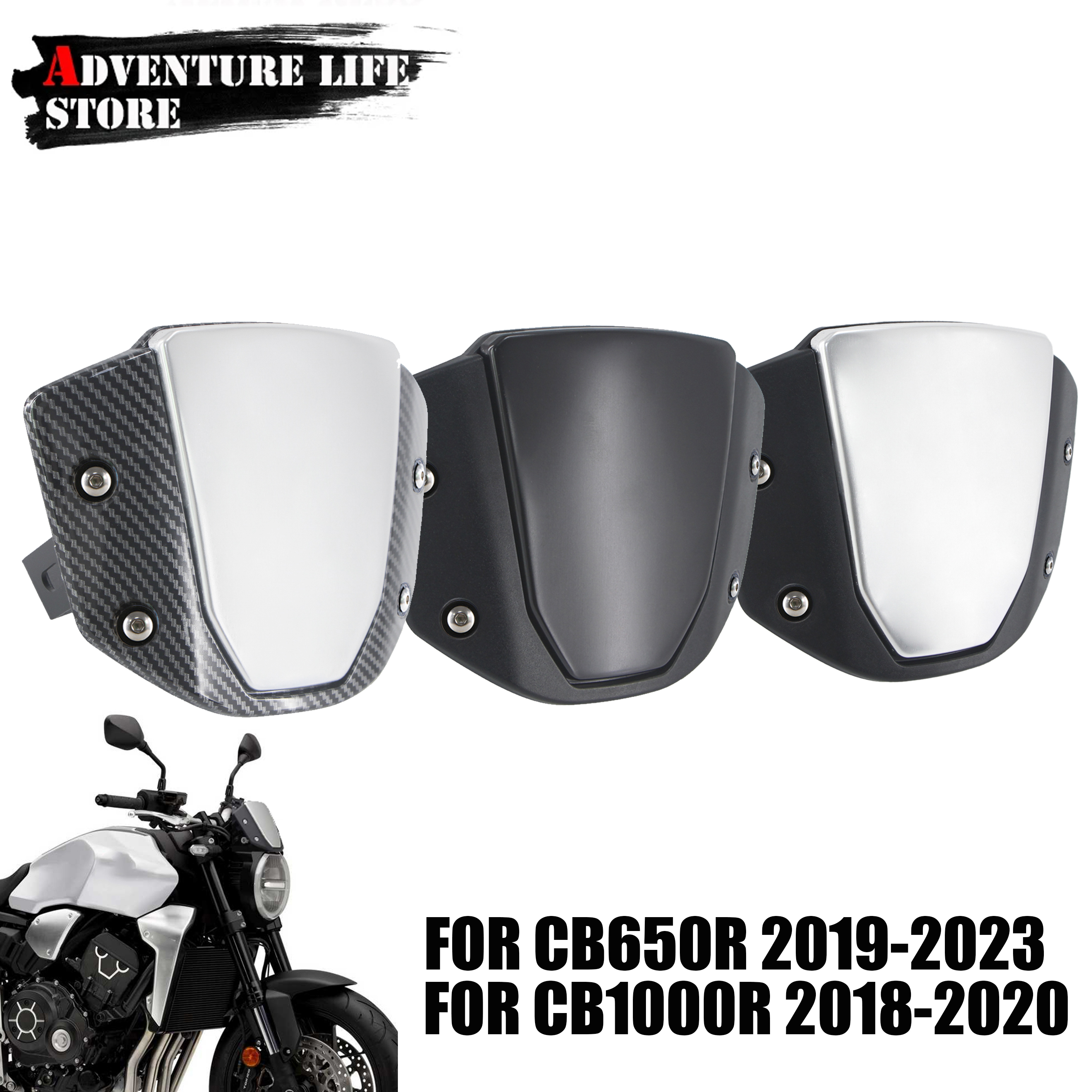 Déflecteur de vent avant de moto avec support rapide, carénage d'air, pare-brise sport pour Honda CB1000R CB 1000 650 R, CB650R 650R 2020