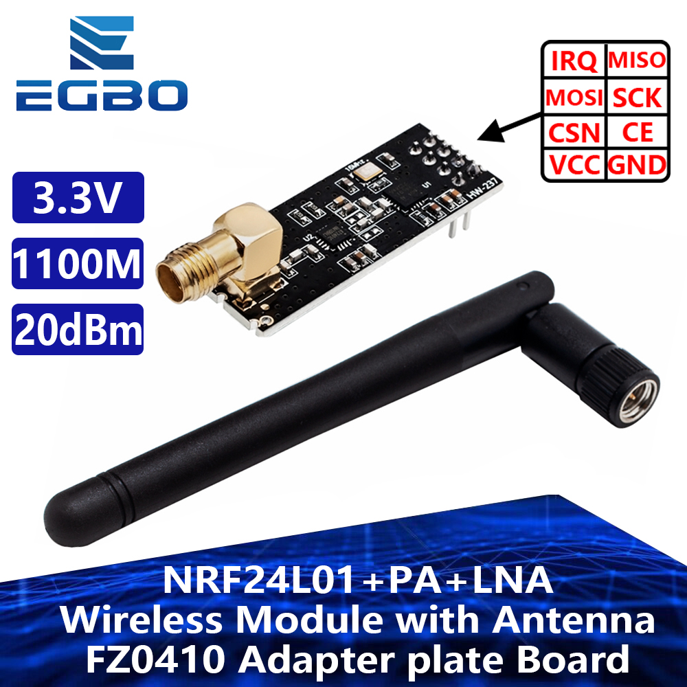 NRF24L01 PA LNA-Funkmodul mit Antenne 1000 Meter lange Distanz FZ0410 Wir sind der Hersteller