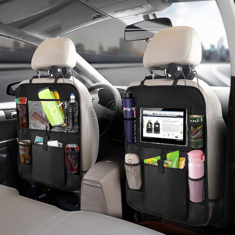 Auto Rücksitz Organizer mit Touchscreen Tablet Halter Auto Aufbewahrung taschen decken Autos itz Rücken Protektoren Autozubehör
