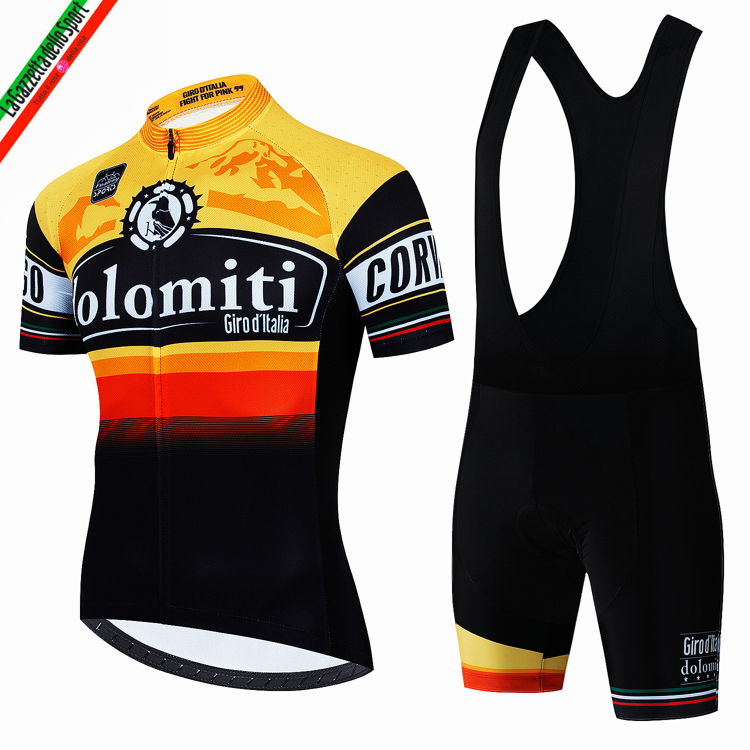 Tour De Giro D'ITALIAชุดขี่จักรยานJerseyแขนสั้นBreathable MTBจักรยานขี่จักรยานเสื้อผ้าMaillot Ropa Ciclismoชุดสูท