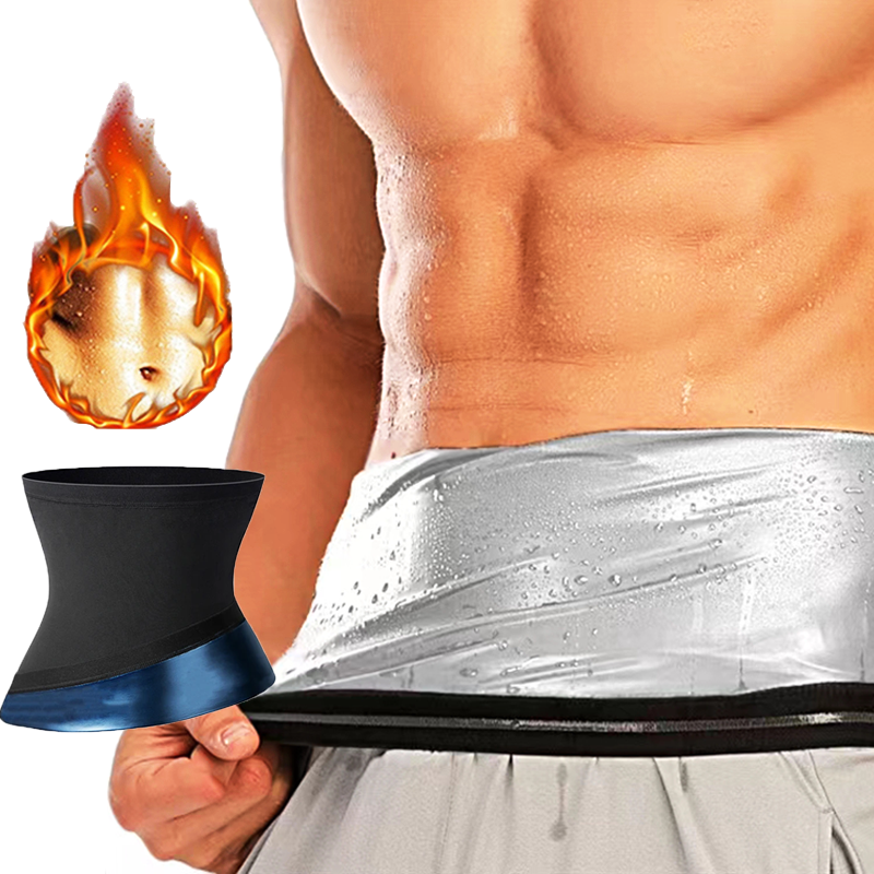 Mannen Afslanken Body Shaper Sauna Zweet Riem Vetverbranding Taille Trainer Korsetten Buik Trimmer Sport Gordel Wraps Modellering Shapewear