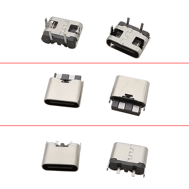 10 sztuk USB typu C 2-pinowe gniazdo portu ładowania złącze typu jack lutowanie DIY naprawa złącza żeńskie typu C Adapter