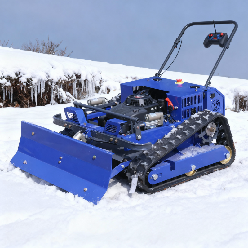 Customized Smart Crawler Lawn Mower Snow Shoveling Winter Special Fully Remote Control