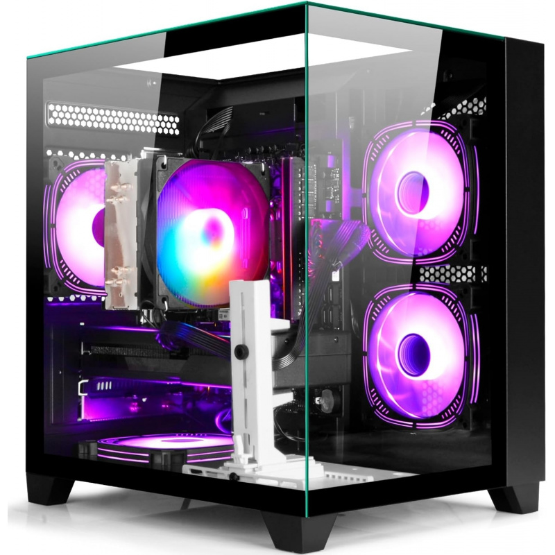 PC Desktop Ryzen 5 | 16GB DDR3 RAM | GeForce RTX 1060 8GB | High-Performance Gaming & Design Computer, Black  pc gaming