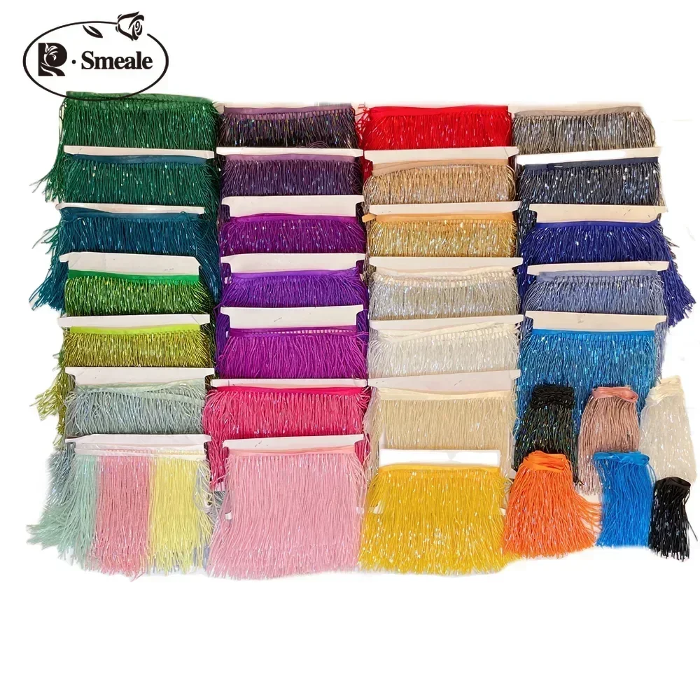 15CM de ancho 38 colores gris azul tubo borla accesorios de vestido adorno de encaje vestido de boda y de noche decoración con cuentas RS3052